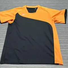 ミズノ　Tシャツ　ブラック、オレンジ　Mサイズ