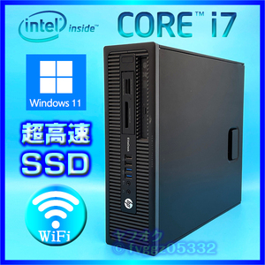 HP EliteDesk 800G1 Core i7 4790 SSD 新品 1TB (1000GB) HDD 1000GB 大容量メモリ 20GB Windows 11 Office2021 DtoDリカバリー 無線LAN