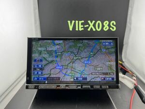 ///ALPINE-アルパイン HDD ナビ VIE-X08S Bluetooth ブルートゥース CD DVD SD AUX 地デジ フルセグ 便利 /即決