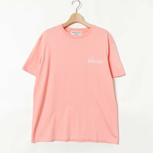 メール便◯ AMERICANA アメリカーナ 日本製 ロゴ Tシャツ 半袖 トップス カットソー 綿100% コットン ピンク カジュアル 春夏