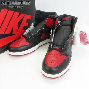 (1)NIKE/ナイキ AIR JORDAN 1 RETRO HIGH OG BRED BANNED エアジョーダン1 ブレッド バーンド 555088-001/26 /080