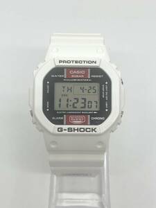 【E/C2177】CASIO G-SHOCK ジーショック DW-5600EH 白 稼動品 腕時計