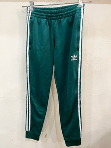 ☆adidas Originals/アディダスオリジナルス 3ライントラックパンツ sizeS メンズ グリーン ジャージ ジョガー 古着 used☆