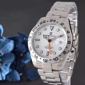 メンズ 腕時計 白文字盤 第五世代 機械式 自動巻 Rolex ロレックス エクス オマージュ ポーラー オレンジ 世田谷ベース