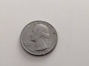 独立記念日　ワシントン25セント硬貨 1976年　アメリカ　コイン