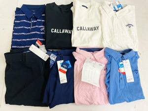 (27094)□Callaway キャロウェイ ゴルフウェア まとめ売り [タグ付き有り/Ｌサイズ/ポロシャツ/パンツ] 中古品