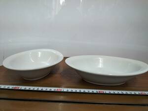 コレクション　昭和　レトロ　カレー皿　料理皿　陶器　2個　まとめて