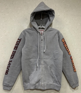 ＊トゥルーレリジョン TRUE RELIGION HOODIE 袖ロゴ スウェット ジップアップパーカー S 　　　　BJBD.C