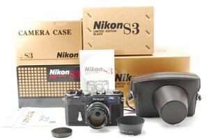 [Top Mint] Nikon S3 Limited Edition Black Camera w/NIKKOR-S 50mm f/1.4 Lens 8897