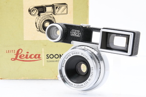 Leica Summaron 3.5cm F3.5 Lマウント ライカ 広角 単焦点レンズ メガネ付 箱付