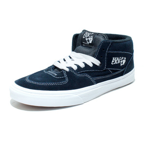 新品 VANS バンズ ヴァンズ US企画 レディース HALFCAB ハーフキャブ ミッド Mid スニーカー 定番 ネイビー 紺 navy US6（24cm）