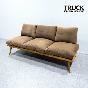 【中古品】TRUCK FURNITURE トラックファニチャー CS SOFA ソファ 3人掛け ソファ ファブリック ブラウン 定価55万