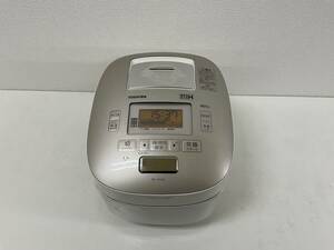 【A128】中古品　TOSHIBA　東芝 　RC-10VQG　1.0L　5.5合　東芝真空圧力IH保温釜　2014年製　レディッシュゴールド　通電確認済