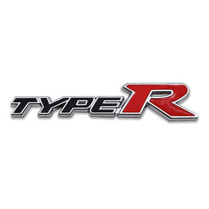 エンブレム カスタム ステッカー デカール プレート TYPE-R ブラック×レッド 送料無料