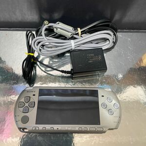 SONY ソニー PSP-3000 シルバー プレイステーション ポータブル ミスティックシルバー 銀 動作確認済 中古品 モンスターハンター