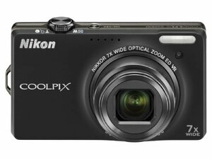 Nikon デジタルカメラ COOLPIX (クールピクス) S6000 ノーブルブラック S60(中古品)