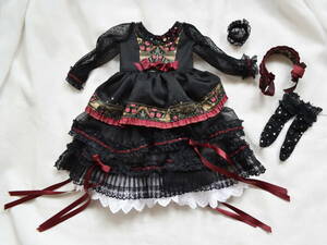 Silber Flugel様製作 SD少女サイズ 「いちご泥棒のドレス」ドレスと小物のセット