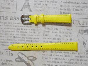 幅１２mm腕時計 ベルト 黄色