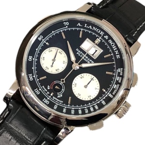 ランゲ＆ゾーネ A.LANGE&SOHNE ダトグラフ　アップ/ダウン 405.035 Pt950プラチナ クロコベルト 腕時計 メンズ 中古