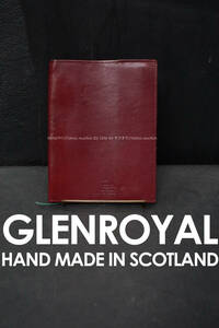GLENROYAL ブライドルレザー ブックカバー 文庫本サイズ A6サイズ ワインレッド バーガンディ グレンロイヤル スコットランド製