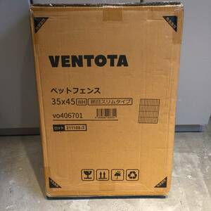 ▲未開封品　VENTOTA 　ペットフェンス　ドア付き　35×45　WH　ホワイト　網目スリムタイプ　vo406701　ペット用品▲