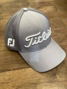 【超美品】Titleist キャップ サイズML タイトリスト　帽子　FJ ストレッチ PRO V1 メッシキャップ