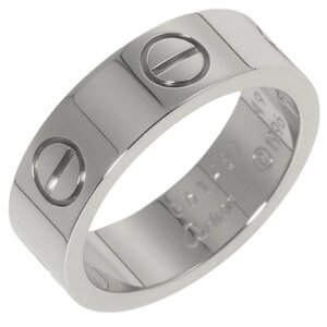 カルティエ ラブリング リング 指輪 8.5号 7.45g K18WG ホワイトゴールド CARTIER レディース【I160823071】中古