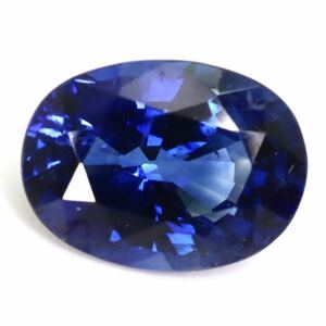 1ctUP!! ☆サファイア 1.256ct☆A 約7.4×5.5mm ルース 裸石 宝石 ブルー コランダム blue sapphire corundum jewelry EA5 