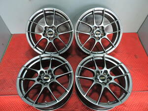 【中古アルミ】☆格安☆ BBS RF514 DB 18インチ 8J +43 5H114.3 鍛造 軽量 FORGED ホイール アルファード ヴェルファイア クラウン マークX