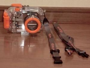 CASIO EXILIM　WATERPROOF CASE 40ｍ/138ft.　【EWC-80】オレンジ　☆美品☆ジャンク品！