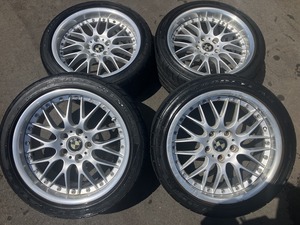 KY04211　BBS　RS744　RS745　18×8J＋20　18×9J＋24　BMW 純正 オプション　夏タイヤ付き　着払い160サイズ×4