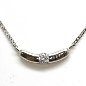 VENDOME(ヴァンドーム)◆Pt900/Pt850 天然ダイヤモンドネックレス◆A 約3.1g 約40.5cm diamond jewelry ジュエリー necklace EA5/EA6
