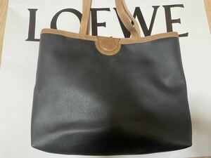 1円 ロエベ LOEWE アナグラム ヴィンテージ トートバッグ レザー 正規品 良品