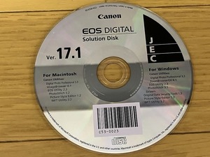 canon　EOS DIGITAL solution Disk ver.17.1 win mac CD 中古