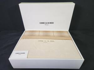 □[未使用品] COMME CA DU MODE コムサデモード シール織 綿毛布 140×200 綿100％ 泰道リビング 3622-9610-20 BR ブラウン