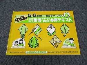 WG97-105 中研 5/6才児用 カルチャーブック6 知恵を育てる指導 有名小学校 受験準備 必修テキスト 06m2C