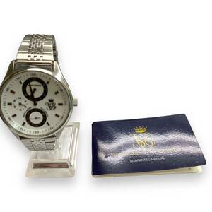 ■稼働品・良品　オリエント　ORIENT EXPRESS OM-8004　自動巻き/AT　裏スケルトン スモセコ　白文字盤　メンズ　腕時計