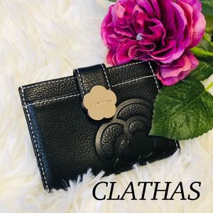 CLATHAS クレイサス レディース 女性 コインケース 小銭入れ カードケース 名刺入れ 黒 ブラック シンプル 新品未使用 新品 未使用