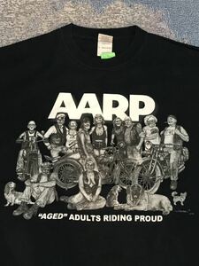 AARP Tシャツ バイク　バイカー　オールドスクール　アメリカ　ビンテージ　ストリート　スケート　古着　アメカジ