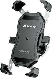 ブラック 22mm/25.4mm/32mm Airiar(アイリア) 自転車 スマホホルダー 防水 スマホ 携帯 ホルダー バイク