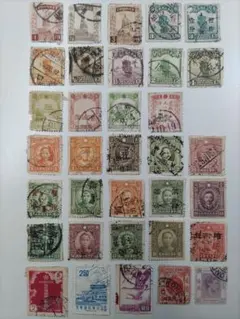 古い外国切手　中華民国　満洲など