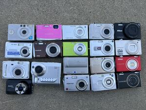 19点セット　デジタルカメラ CASIO OLYMPUS Nikon SONY CASIO FUJIFILM FINEPIX CANON PENTAX 現状品