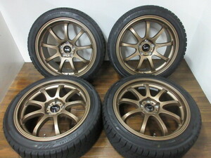 【送料無料・税込み】レアマイスター LM SPORT ファイナル 18in8.5J+45 5穴114.3 iceGUARD iG60 245/40R18 WRX STi エボ10他