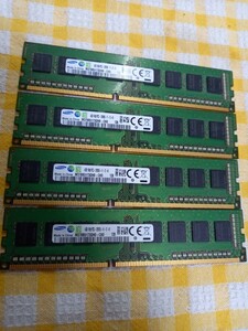 4GB×4枚 SAMSUNG 1R×8 PC3-12800U 合計16GB 送料無料3