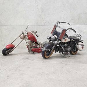 M1227(051)-591/SK3000　おもちゃ２点まとめ　ブリキ　バイク　オートバイ　ビンテージ　昭和レトロ　アンティーク