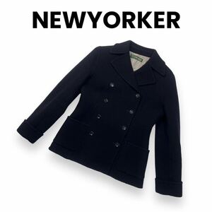 NEWYORKER ニューヨーカー　コート　紺色　サイズ9AR Pコート