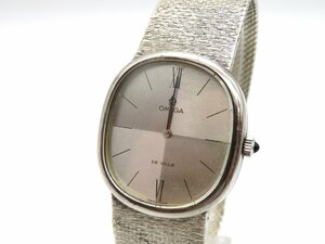 1円■ジャンク■ オメガ デヴィル シルバー 手巻き レディース 腕時計 N13508