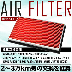 ENR34/ER34/HR34 スカイライン エアフィルター エアクリーナー H10.5-H13.6 AIRF13