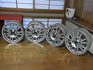 旧い クロモドラ ホイール 15インチ 7Jx15 4H PCD 100 ET38 ４本セット センターキャップ付き【USED】 1995年頃 イタリア製 欧州車などに