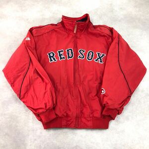 【1円スタート】Majestic マジェスティック MLB ボストン レッドソックス BOSTON REDSOX トラックジャケット ベースボールジャケット